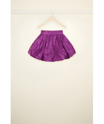 Mini bloomer belted skirt in eco-friendly faille En savoir plus