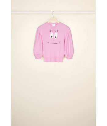 Maglia corta Barbapapà in lana e cachemire france