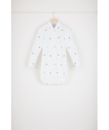 Camicia baby ricamata in cotone bio pas cher