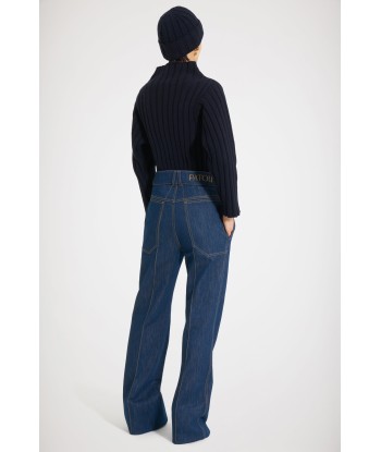 Pantalone svasato in denim bio Pour