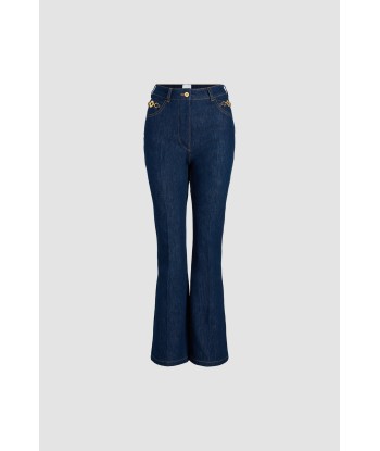 Pantalone flare in denim bio Jusqu'à 80% De Réduction