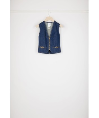 Gilet con zip in denim bio Le MVP de beaucoup