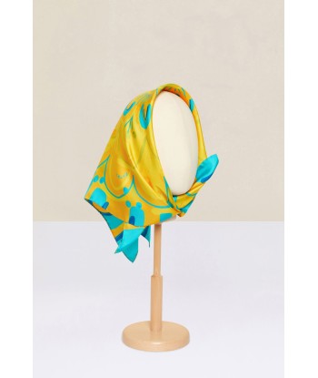 Foulard in seta con stampa floreale pas cher chine