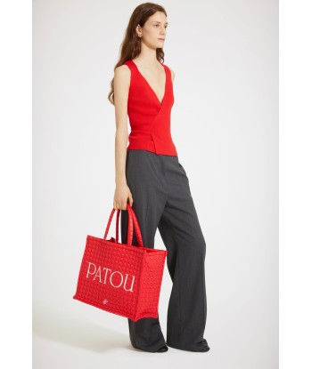 Tote Patou grande in nylon trapuntato sostenibile pas cher 