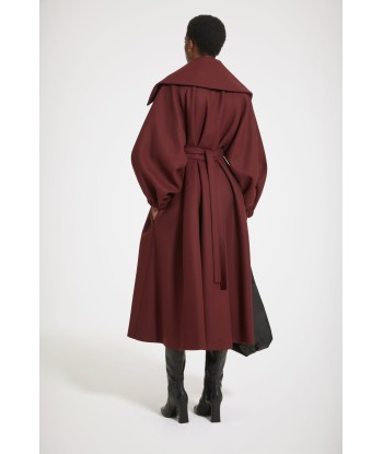 Cappotto oversize in feltro di misto lana offre 