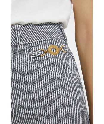 Pantaloncino mini in denim stampato Toutes les collections ici