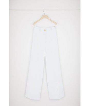 Pantalone iconico in gabardine di cotone bio pas cher 