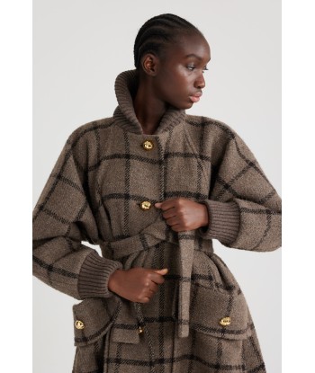 Cappotto oversize in misto lana riciclata pas chere