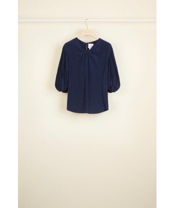 Cut Bow Top - Navy shop