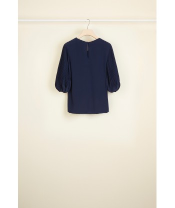 Cut Bow Top - Navy shop