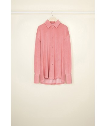 Camicia oversize in spugna di cotone bio pas cheres