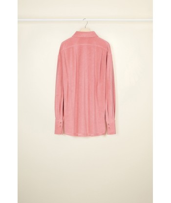 Camicia oversize in spugna di cotone bio pas cheres